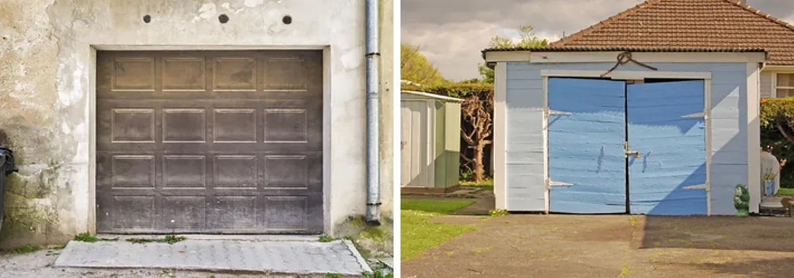 Rotten Steel Garage Door Repair in Oshawa, Ontario